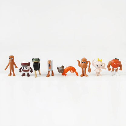 24pcs/set Italian Brainrot Tung Tung Sahur Shark Tralalero Tralala Action Figures Bombardiro Crocodilo Shimpanzini Bananini Toy Beauty World Shop