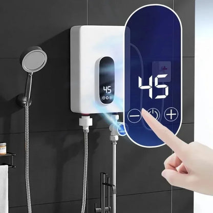 220V Instant Hot Water Heater Tankless Electric Compact for Bathroom Toilet Energy Saving On-Demand Solution Beauty World Shop