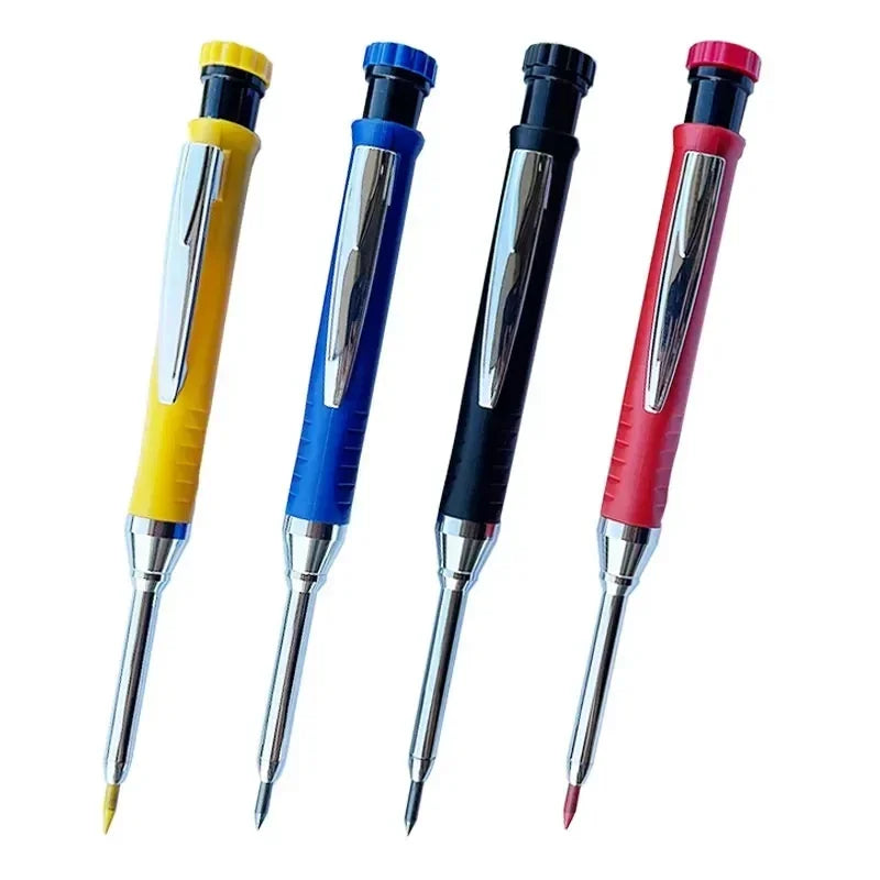 2.8mm Solid Carpenter Mechanical Pencil with Sharpener for Woodworking Construction Long Head Carpenter Pencil Stationery Supply Beauty World Shop