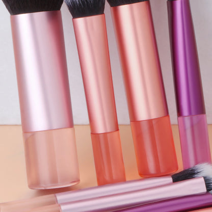 10 color Mini makeup brush Travel portable Makeup Tool Makeup Puff - Palm Brush Professional Makeup tool set Christmas gift Beauty World Shop