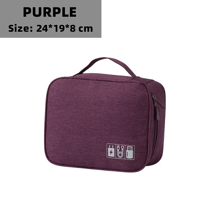 Travel Electronic Digital Storgage Bag Multi-Function Earphone Data Cable Charger Accessory Bag Multi-Layer Power Hard Disk Prot Beauty World Shop