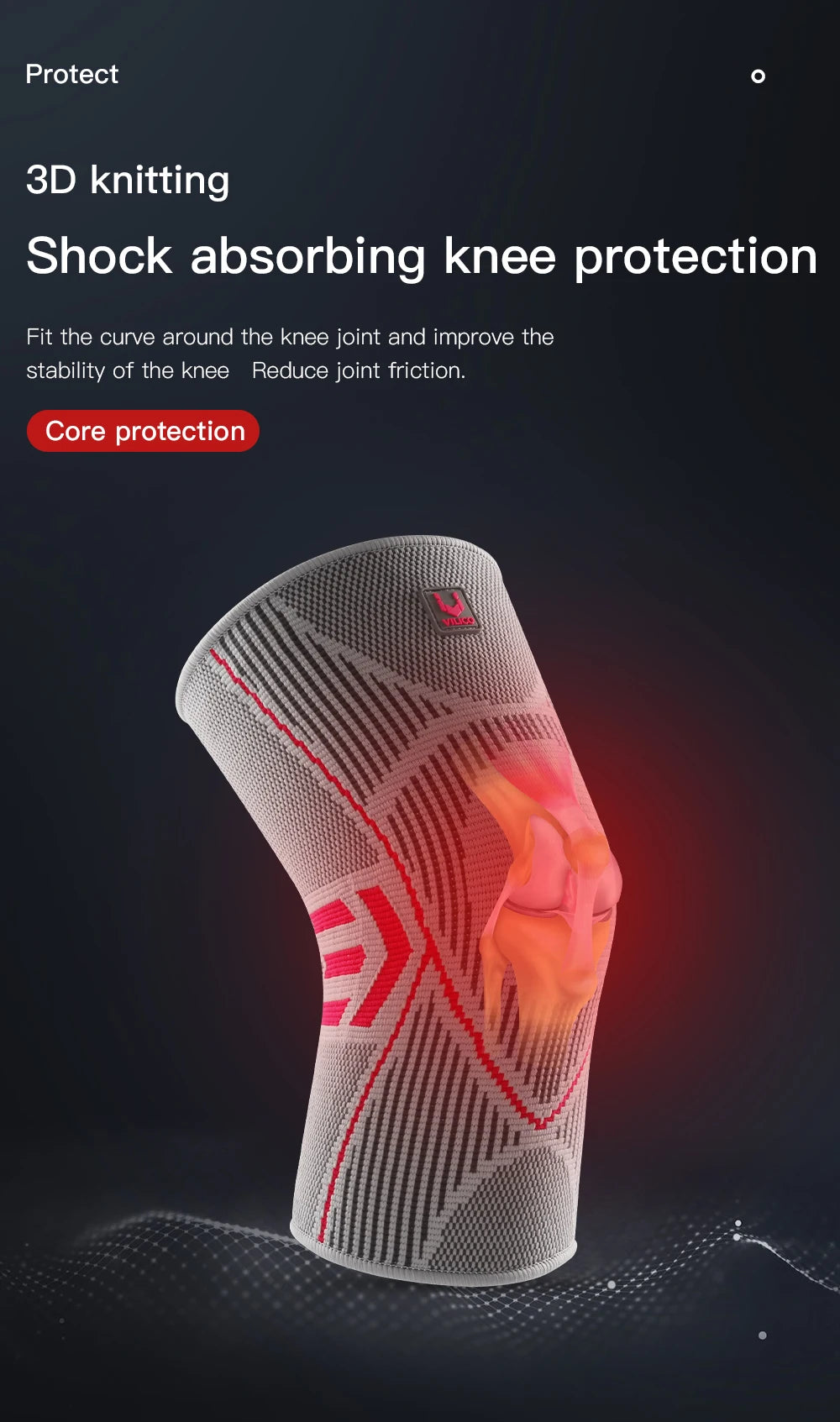 1 PCS Kyncilor Knee Brace Elastic Fitness Basketball Volleyball Running Cycling Daily Sports Nylon Sports Compression Knee Brace Beauty World Shop