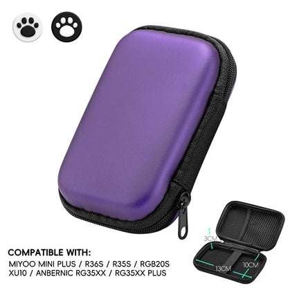 Data Frog for R36S Case Retro Video Game Bags EVA Cover Case for RG35XX R35S Miyoo Mini Plus Founded Protective Bag Beauty World Shop