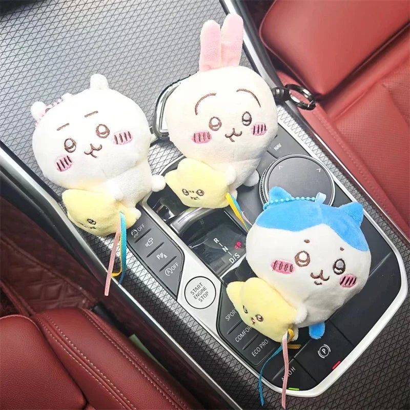 Chiikawa Plush Doll Pendant Star Hugging Series Hachiware USAGI Cute Cartoon Keychain Hanging Keychain Plush Doll Accessories Beauty World Shop