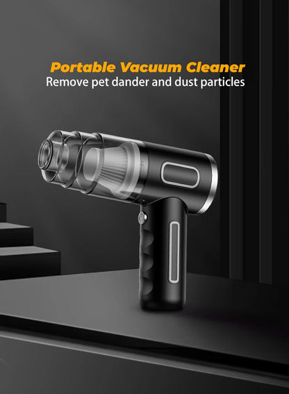 ABS Car Vacuum Cleaner Portable Powerful Wireless Vacuum Cleaner Home Carpet Cleaner Home Appliance Mini Cleaning Machine Beauty World Shop