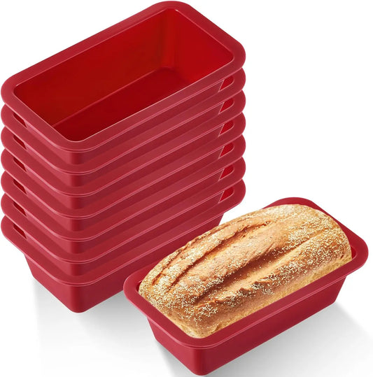 Silicone Baking Molds NonStick Rectangle Cake Pans Mini Loaf Pan Easy Release Bread Toast Mould Kitchen Accessories Pastry Tool Beauty World Shop