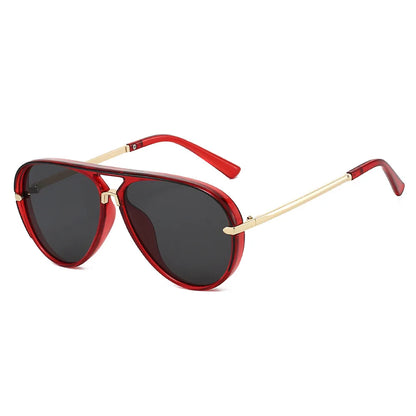 Trendy Oversized Pilot Sunglasses Women Men Vintage Retro Classic Designer Sun Glasses UV400 Protection Fashion Ladies Shades Beauty World Shop