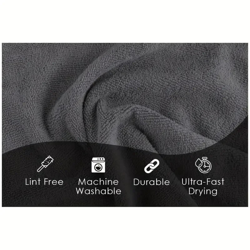 Microfiber Cleaning Cloths for Bicycle Car Kitchen Towel Absorbent Soft And Stain-removing Cloth Reusable Cleaning Towels Beauty World Shop