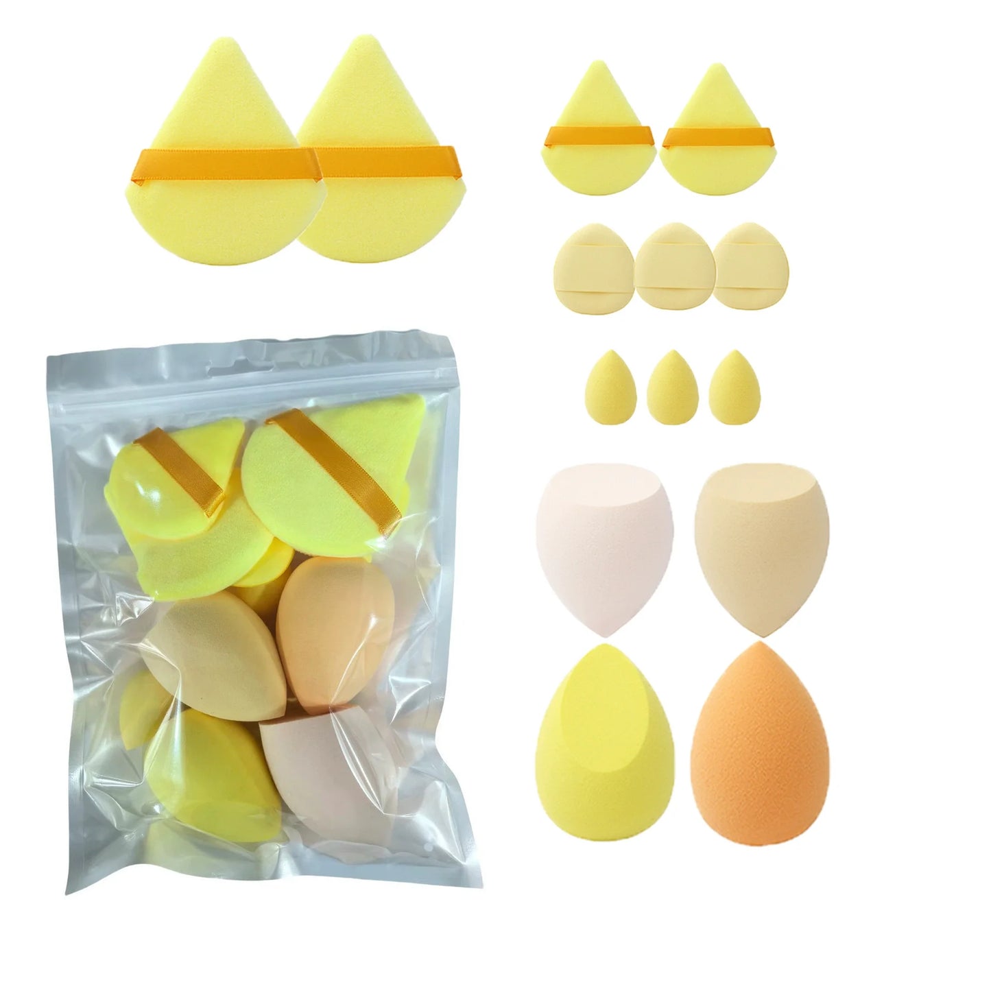 4/14Pcs Makeup Sponge Cosmetic Blender Beauty Egg Foundation Sponges Puff  Powder Puffs Make Up Accessories Women Makeup Tools Beauty World Shop