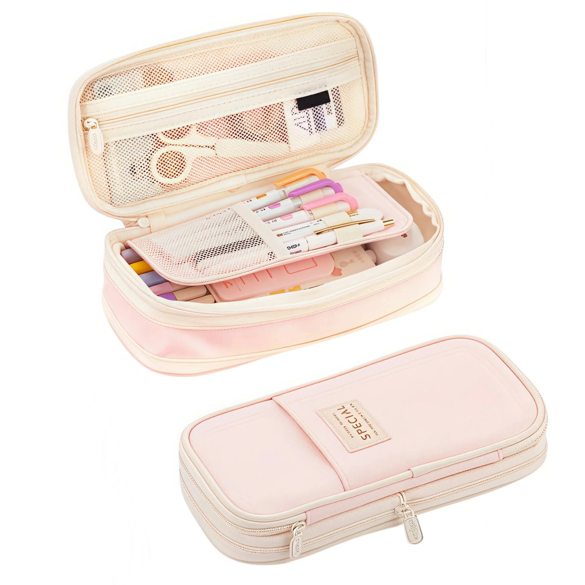 Large Capacity Pencil Case Stationery School Supplies Pencil Cases Pouch Office Desk Storage Bag Students Kids Pen Case Bags Box Beauty World Shop