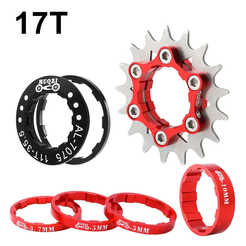 MUQZI Single Speed Cassette Cog 12T 13T 14T 15T 16T 17T 18T 19T 20T 21T 22T Bike Cassette Conversion Kit Beauty World Shop