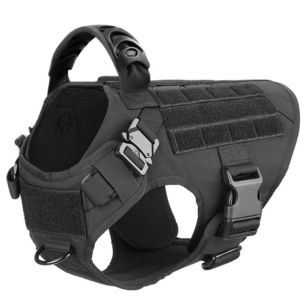 Military Large Dog Harness Training Pet Vest for French Bulldog German Shepherd Malinois Tactical Harnesses For Dogs Accessories Beauty World Shop