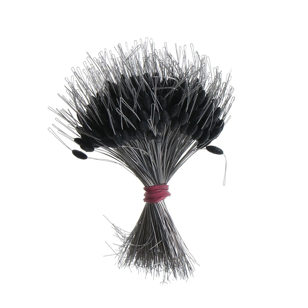 300Pcs Silicone Space Bean Oval Stopper Bobber Profession Fishing Float Resistance Anti-Strand Fish Line Fishing Gear Beauty World Shop