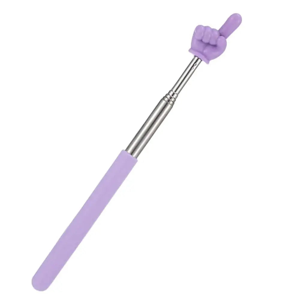 Steel Teaching Pointer Telescopic Rod Finger Design Teaching Stick Finger Reading Sticks Tools School Office Supplies Beauty World Shop