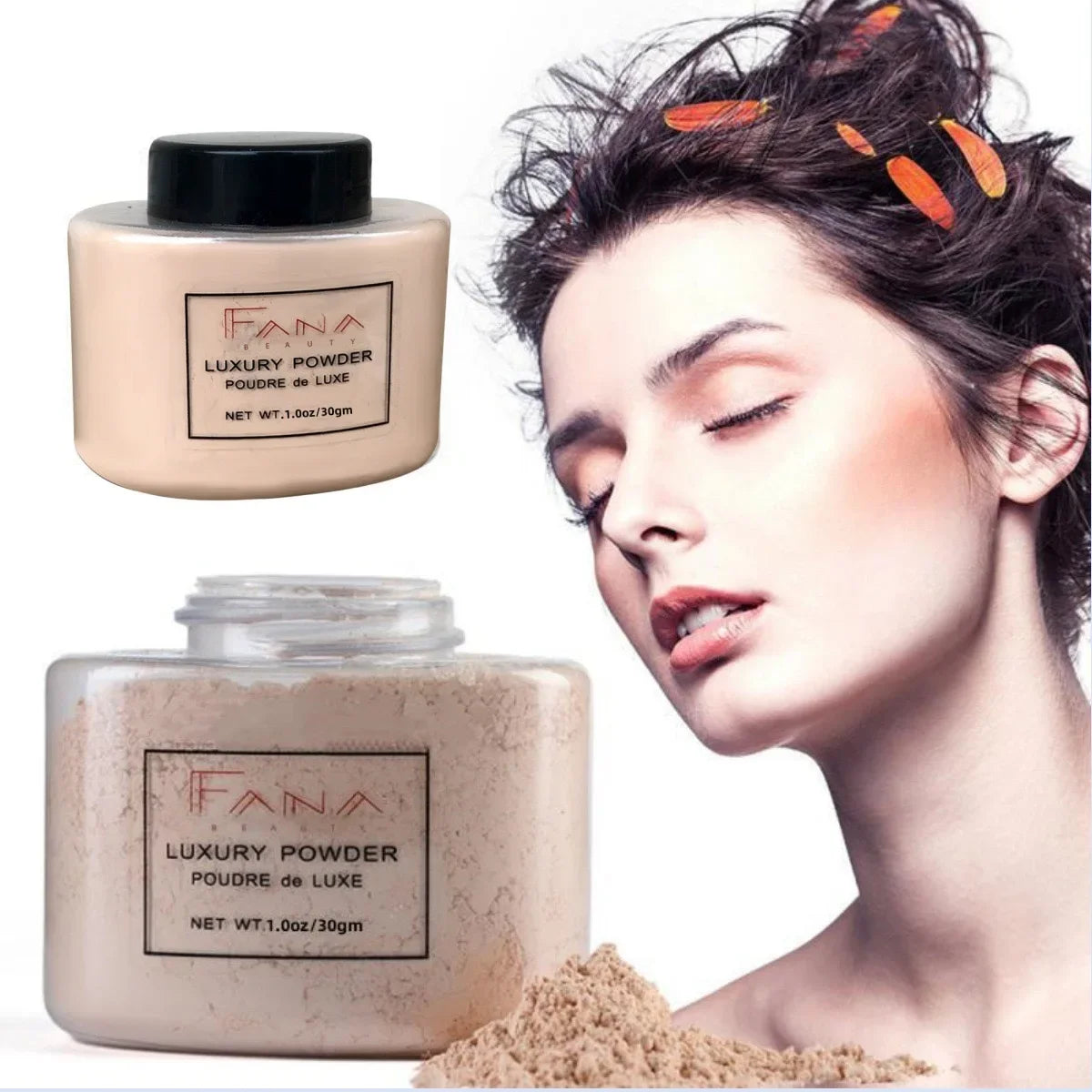4 Color Luxury Powder for Women Face Foundation Banana Powder Bottle Loose Powder Authentic Oil-Control Beauty Make Up Art Tools Beauty World Shop