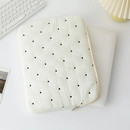 Laptop bag for macbook air 13 case 13-14 Inch puffy notebook pouch 15-16Inch Cute laptop sleeve 9-11 Inch Tablet Sleeve girl bag Beauty World Shop
