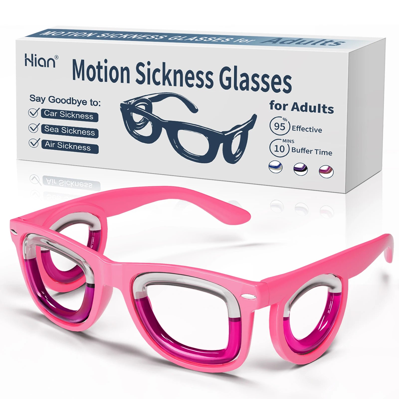 Anti-Motion Sickness Glasses | Ultra-Light Ergonomic Design for Cars/Travel/Cruises | Portable Nausea Relief Beauty World Shop