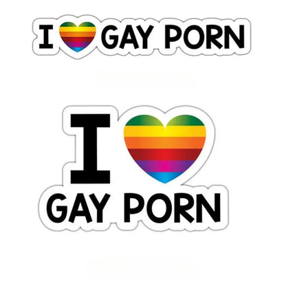 Rainbow Car Stickers Funny LGBT Driver Is Gay Waterproof Vinyl Decals Personality Auto Window Bumper Body Windshield Decoration Beauty World Shop