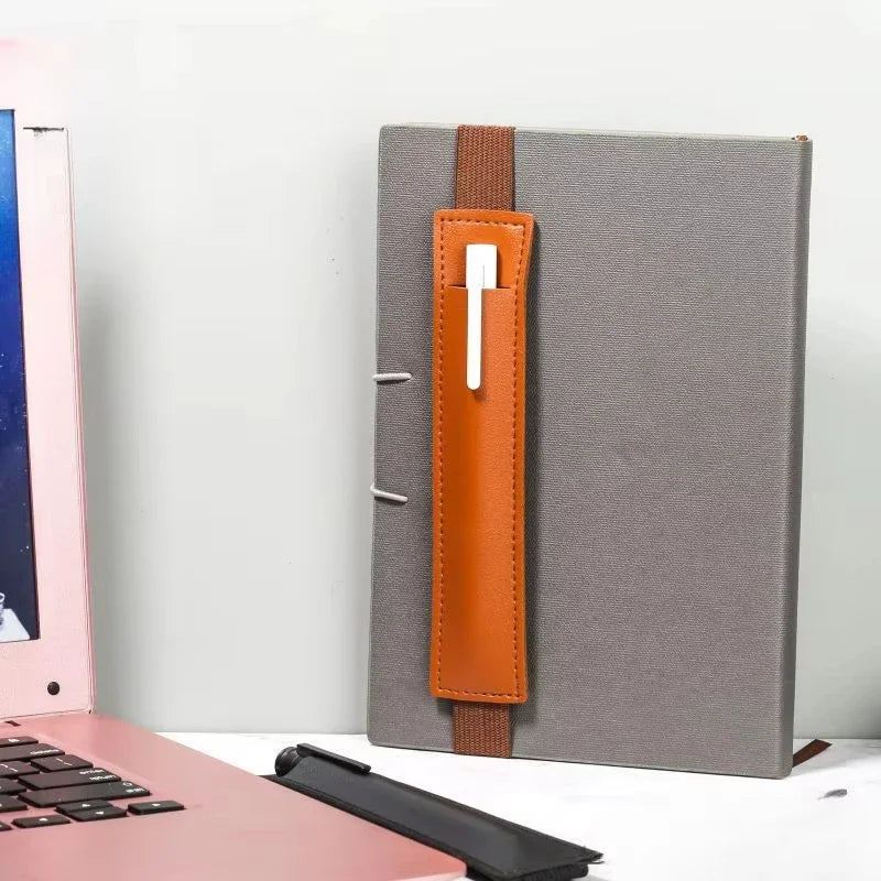 Leather Adjustable Elastic Band Pen Holder, Pen Pouch For Planner, Pen Holder For Notebook, Notebook Pen Holder Beauty World Shop