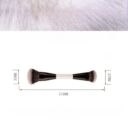 F4 Dual-Ended Foundation Face Brush Double-ended Powder Blush Contour and Eyeshadow Concealer Makeup Brushes Beauty World Shop