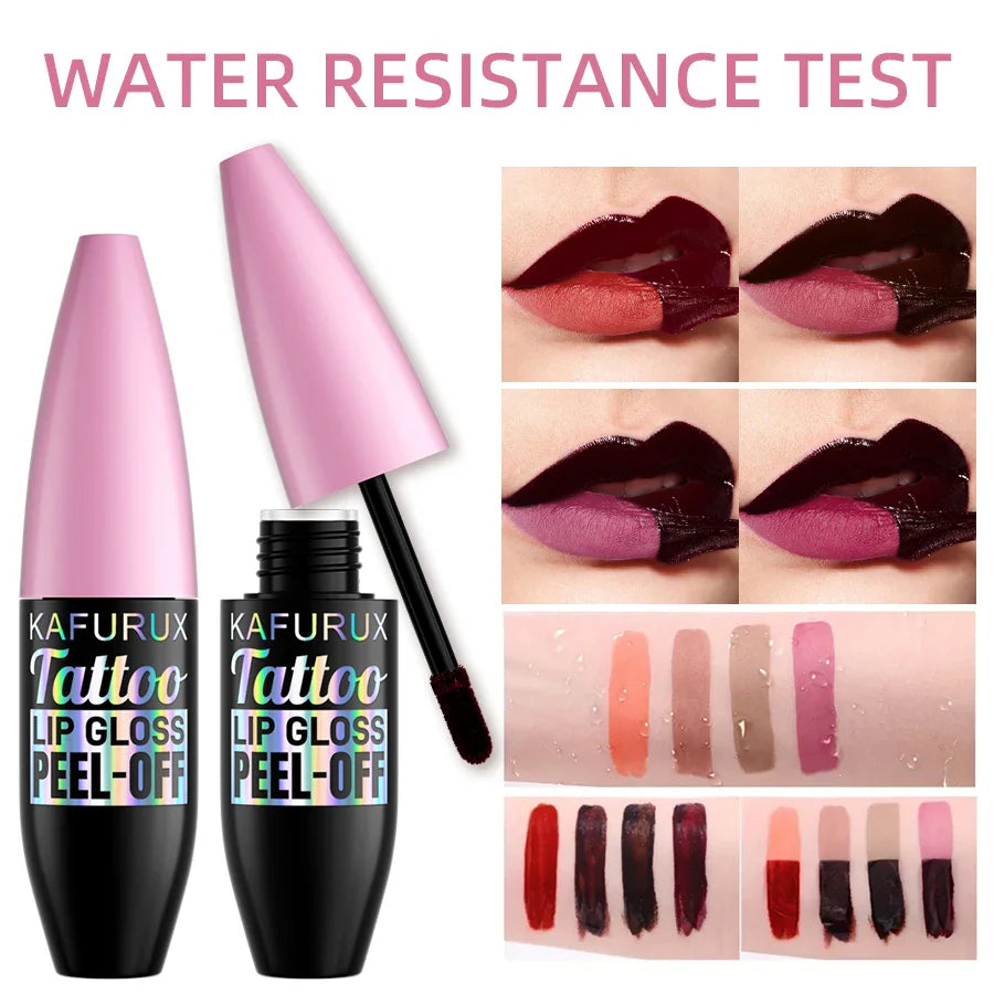 7 Colors Blading Lip Gloss Peel Long Lasting Waterproof Liquid Lipstick Pink Lip Glaze Transfer Resistant Lip Tint Makeup Gifts Beauty Trend Shop