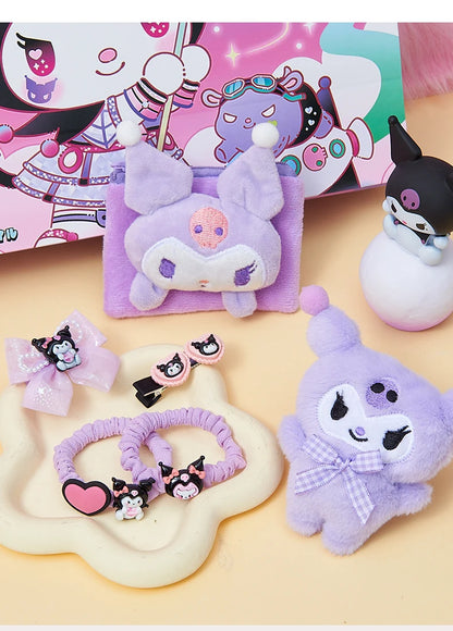 Cute Kuromi Cinnamoroll Melody Christmas Advent Calendar Kawaii Random Figure Ornament Anime Cartoon Keychain Kids Toy Gift Beauty World Shop