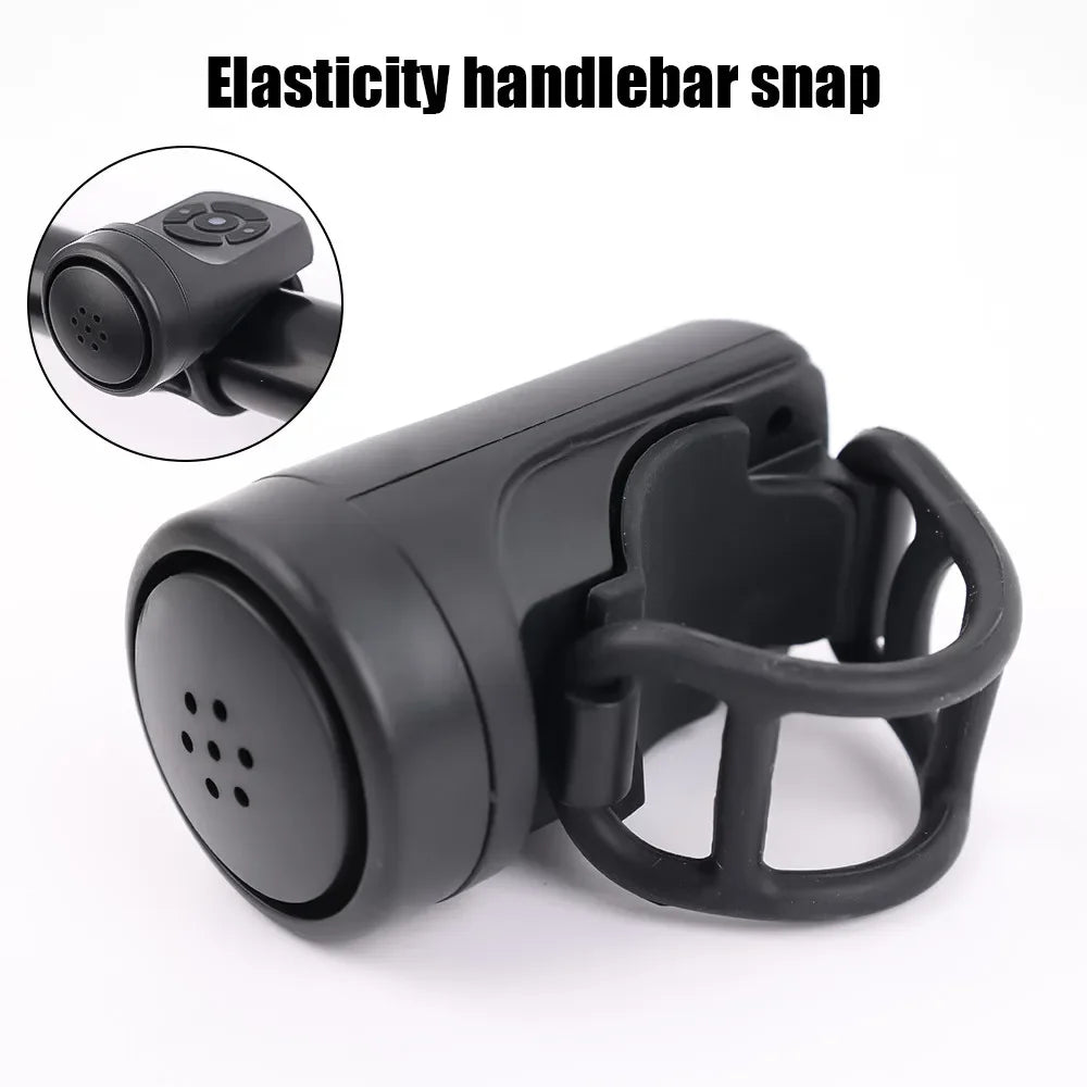 Bicycle Electric Bell Bike USB Charging Horn MTB Mountain Bike Warning Safety Ring Waterproof Bell Cycling Accessories Beauty World Shop