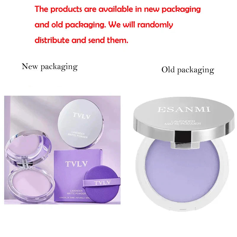 1PC Violet Cream To Powder Skin-friendly Skin Natural Face Long Lasting Oil-controlling Contouring Powder Cosmetics Beauty Trend Shop