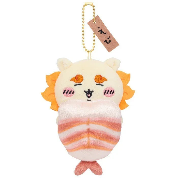 Chiikawa Sushi Series Hachiware Black Tea Cup Usagi Caviar Flying Squirrel Sea Otter Lion Sa Pendant Plush Doll Bag Hanging Gift Beauty World Shop