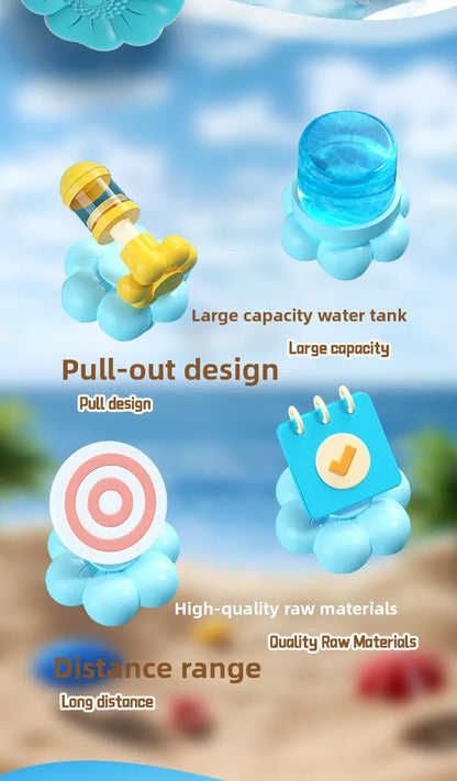 Fireworks Spray Water Pull-Back Water Gun Outdoor Splash Games for Pool Lawn Activities Kids Summer Interactive Water Spray Toys Beauty World Shop