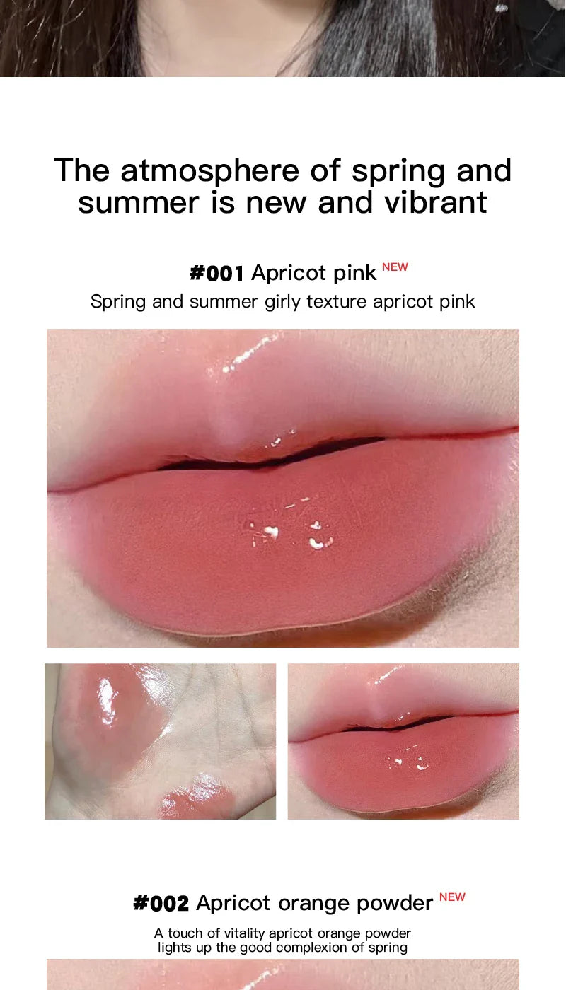 HERORANGE Meow Whisper Mirror Lip Gloss - Moisturizing Long-Lasting, Water-Glossy, Perfect for Spring/Summer Beauty Trend Shop