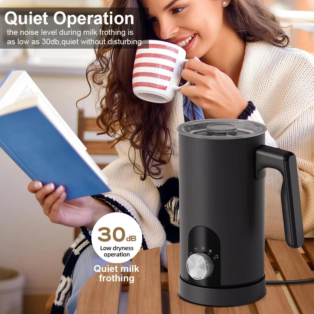 Electric Milk Frother Milk Foam Machine Automatic Milk Foamer for Cappuccino Coffee Latte 5in1 Electric Milk Frother Foam Maker Beauty World Shop