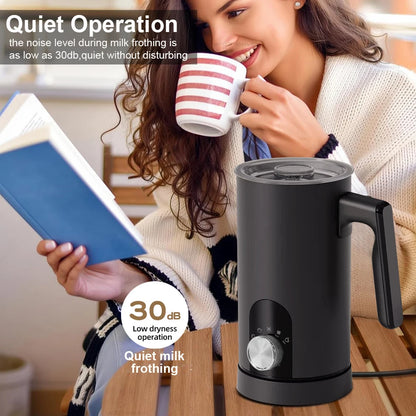 Electric Milk Frother Milk Foam Machine Automatic Milk Foamer for Cappuccino Coffee Latte 5in1 Electric Milk Frother Foam Maker Beauty World Shop