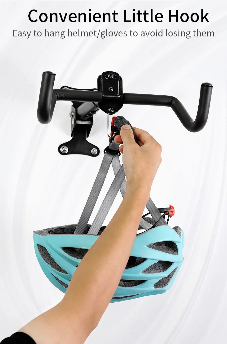 1PCS Wall Beam Stretchable Stand MTB Hanging Holder Room Wall Mounted Bicycle Rack 360 Degree Rotating Heavy Duty Storage Rack Beauty World Shop