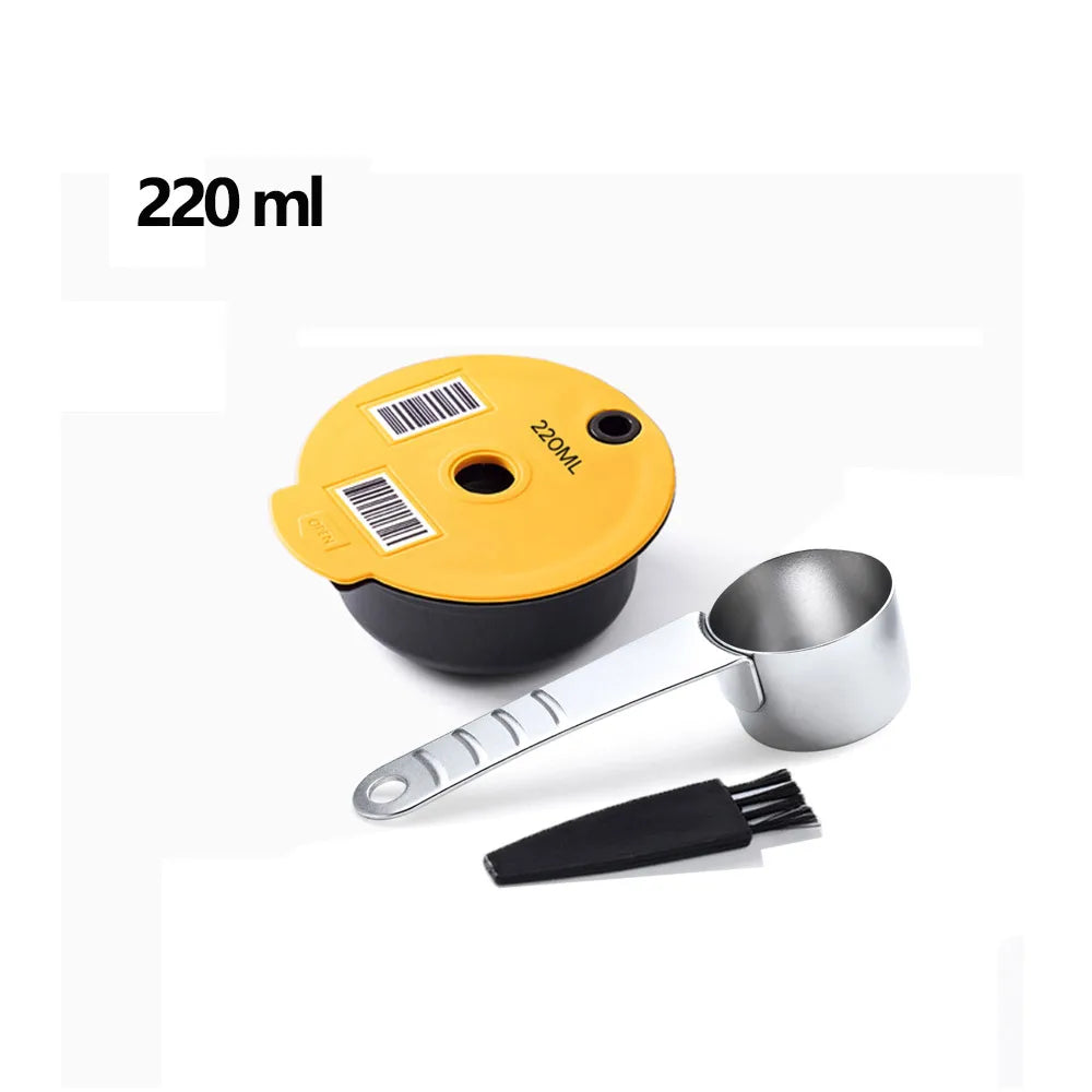 60/180200/220ML Reusable Coffee Capsule Pods for BOSCH-s Machine Tassimo Refillable Filter Pod Silicone Lid Replacement Beauty World Shop