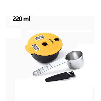 60/180200/220ML Reusable Coffee Capsule Pods for BOSCH-s Machine Tassimo Refillable Filter Pod Silicone Lid Replacement Beauty World Shop