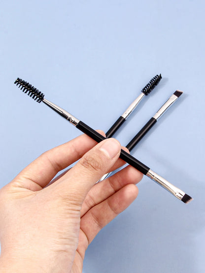Clearance_3PCS professional single double end angle eyebrow eyelash makeup brush high quality eyebrow pencil eyeliner brush_Cont Beauty World Shop