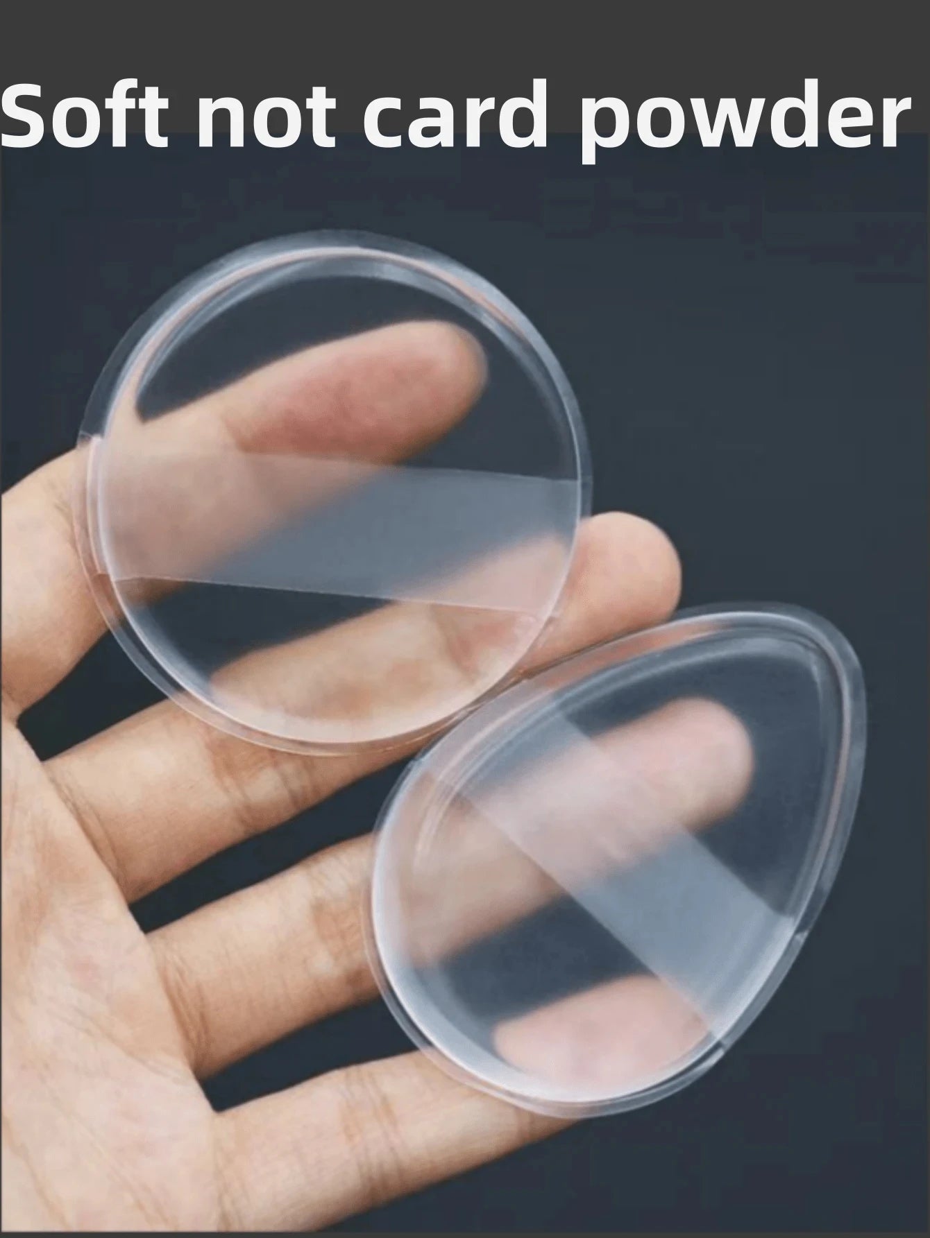 1/2Pcs Silicone Makeup Sponge, Water-Based Crystal Jelly BB Cushion Puff, Transparent Makeup Foundation Sponge, Non-Absorbing Beauty World Shop