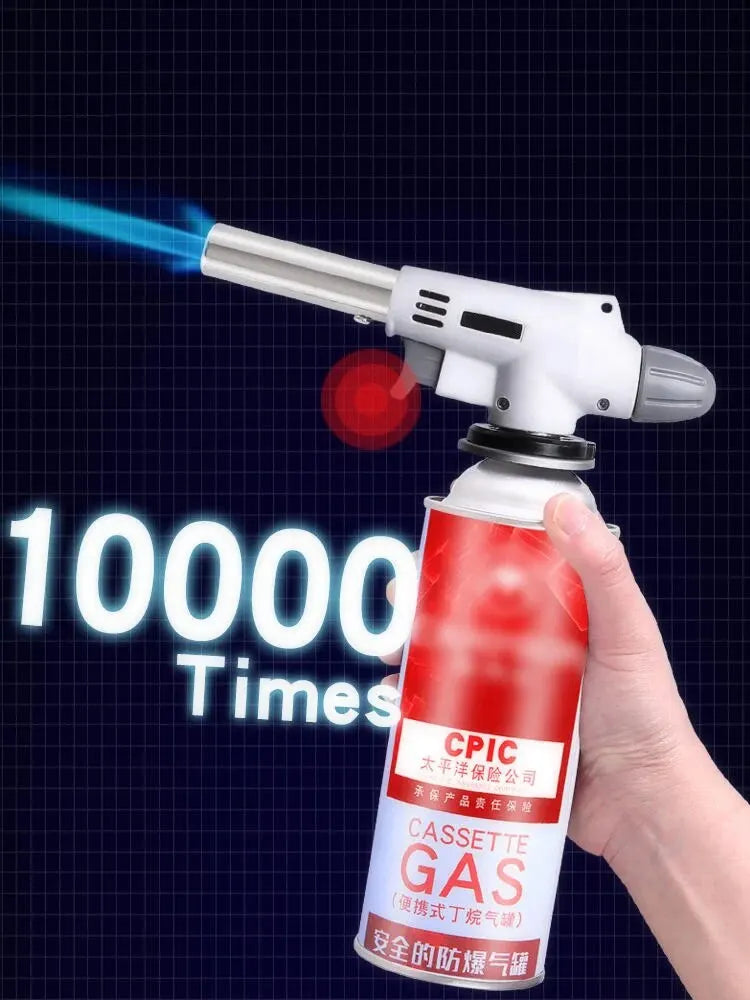 Torch Cooking AutoIgnition Butane Gas Welding-Burner Welding Gas Burner Flame Gas Torch Flame Gun Blow for BBQ Camping Cooking Beauty World Shop