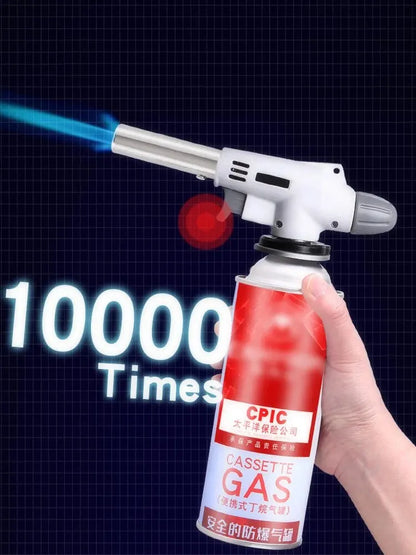 Torch Cooking AutoIgnition Butane Gas Welding-Burner Welding Gas Burner Flame Gas Torch Flame Gun Blow for BBQ Camping Cooking Beauty World Shop