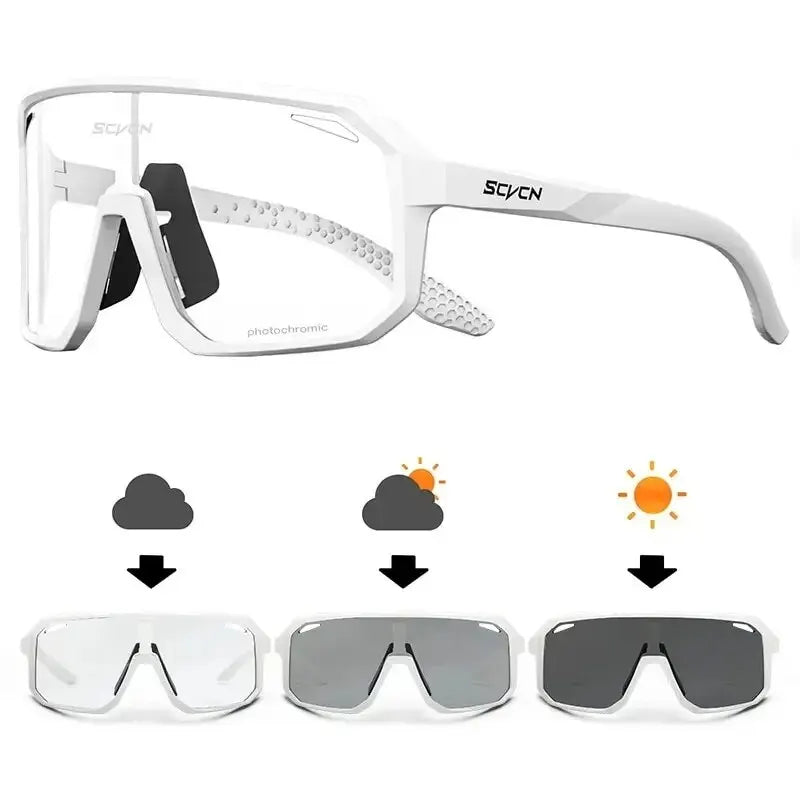 Cycling Glasses Photochromic Sunglasses Men Women Mountain Bike Road Eyewear New Bicycle Riding Outdoor Sports Hiking Goggles Beauty World Shop