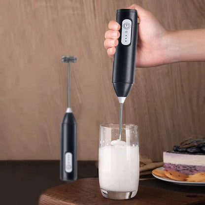 Wireless Milk Frother Electric Type-C Handheld Blender Stainless Steel Mini Coffee Maker Whisk Mixer For Coffee Cappuccino Cream Beauty World Shop