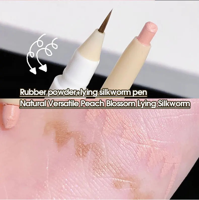 Double-headed Lying Silkworm Pen Matte Pearlescent Fine Flash Brightening Shadow Pen Outline Pen Eyelid Down to Pen Beauty Trend Shop