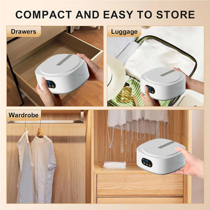 Portable Clothes Dryer Folded Electric Clothing Dryer Multifunctional Intelligent Timed Warm Laundry Dryer with Remote Control Beauty World Shop