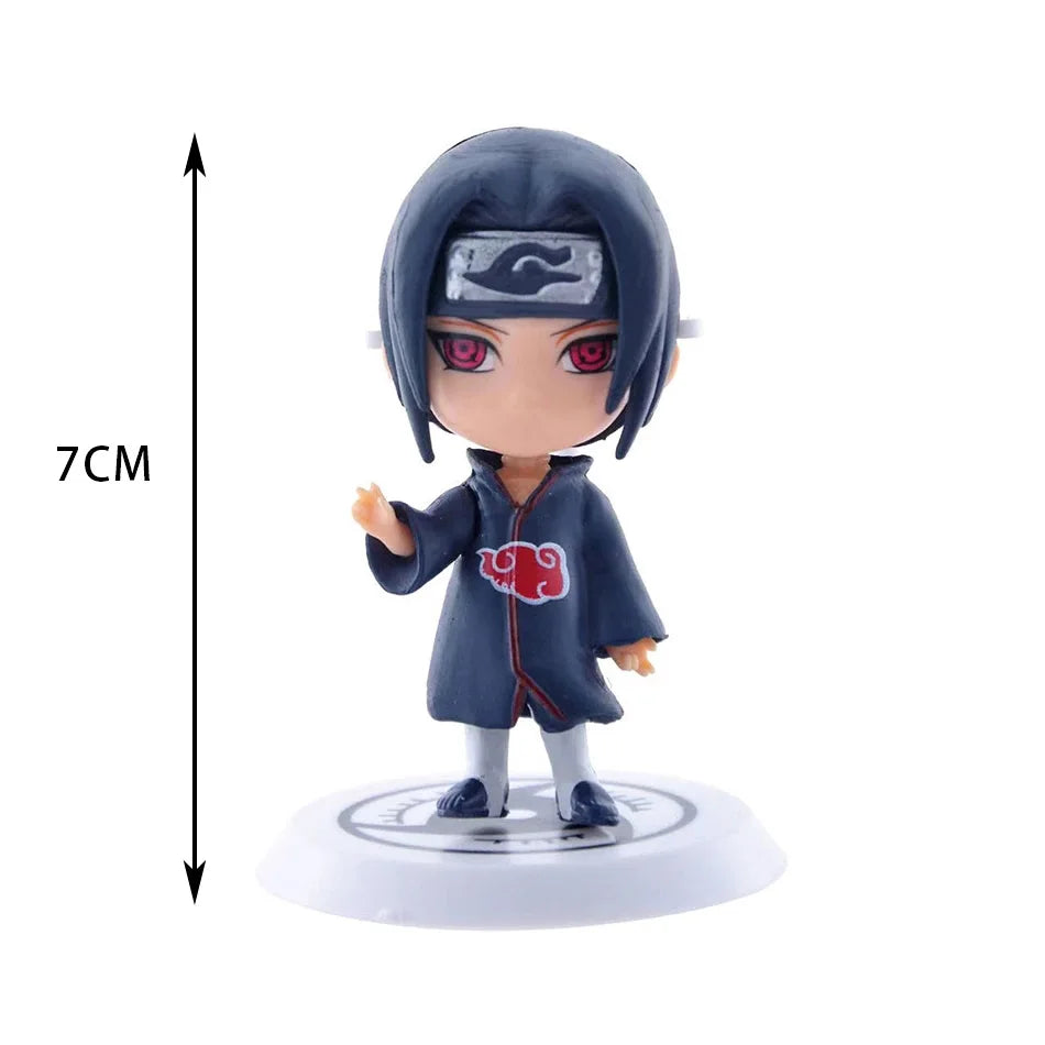 Hot 12pcs/set Anime Figure Naruto Shippuden Hinata Sasuke Itachi Kakashi Gaara Action Figure Q Version PVC Figures Toys Gift Beauty World Shop
