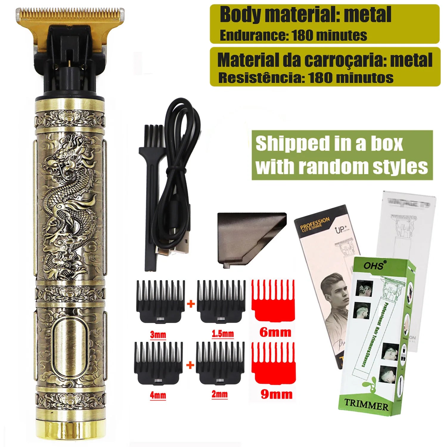 T9 Hair Clipper Repair Beard Shaving Body Hair Trimmer Clippers Electric Machine Men Haircut Machine 0mm Barber Shaver Beauty World Shop