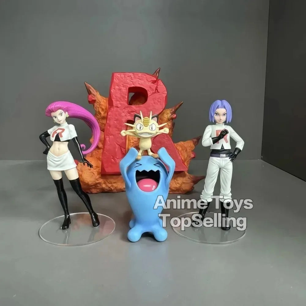 3-11cm Anime Pokemon Figure Rocket Team Action Figures Pvc Desktop Ornamen Collection Model Toys Gifts Beauty World Shop