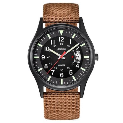 Reloj Hombre 2023 Fashion Mens Nylon Watches Luxury Men Army Military Quartz Watch Calendar Date Wristwatch Relogio Masculino Beauty World Shop