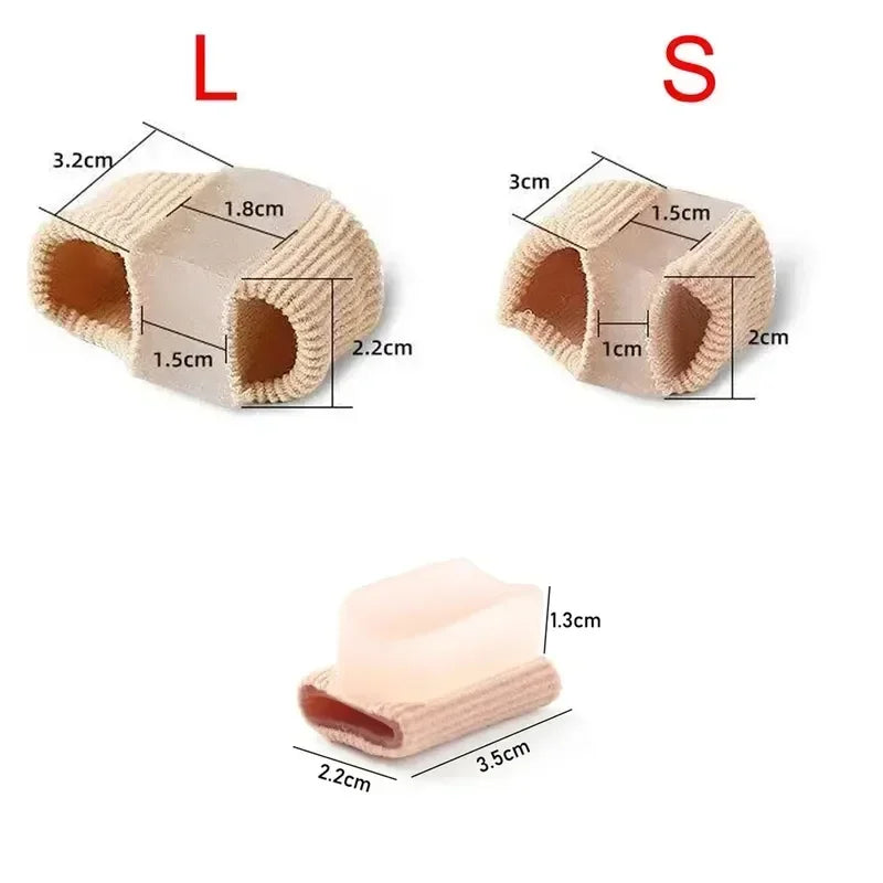 Gel Bunion Toe Separator W/Fabric Lining for Big Toe,Silicone Toe Spacers Breathable Toe Corrector Protector for Overlapping Toe Beauty Trend Shop