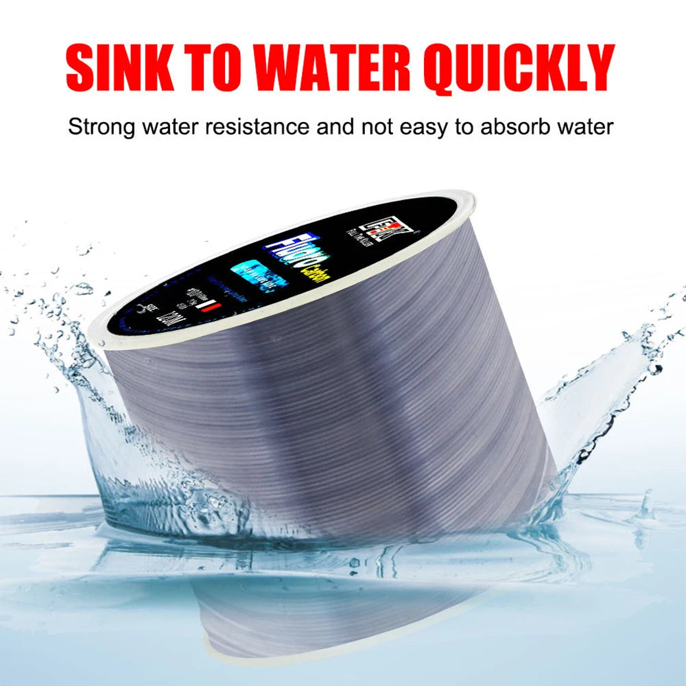 Nylon fishing Line 120m 0.14mm-0.6mm 4.13lb-45lb fluorocarbon coating treatment process carbon surface Fishing Accessories Beauty World Shop